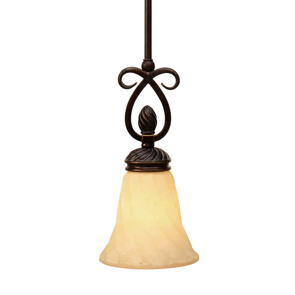 Wry Lighting Torbellino 1-light Pendant in Cordoban Bronze